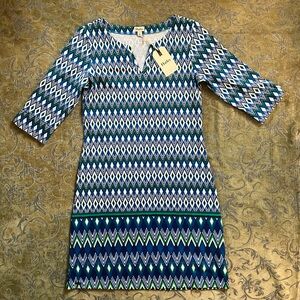 NEW Hatley Women’s Blue Diamond Dress Size Small